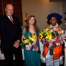 King Harald and Queen Sonja with Mari Boine and Mnino after the concert  (Photo: Lise Åserud / Scanpix)